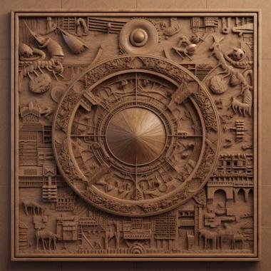 Patterns and decorations Asmara Eritrea 3 3d model